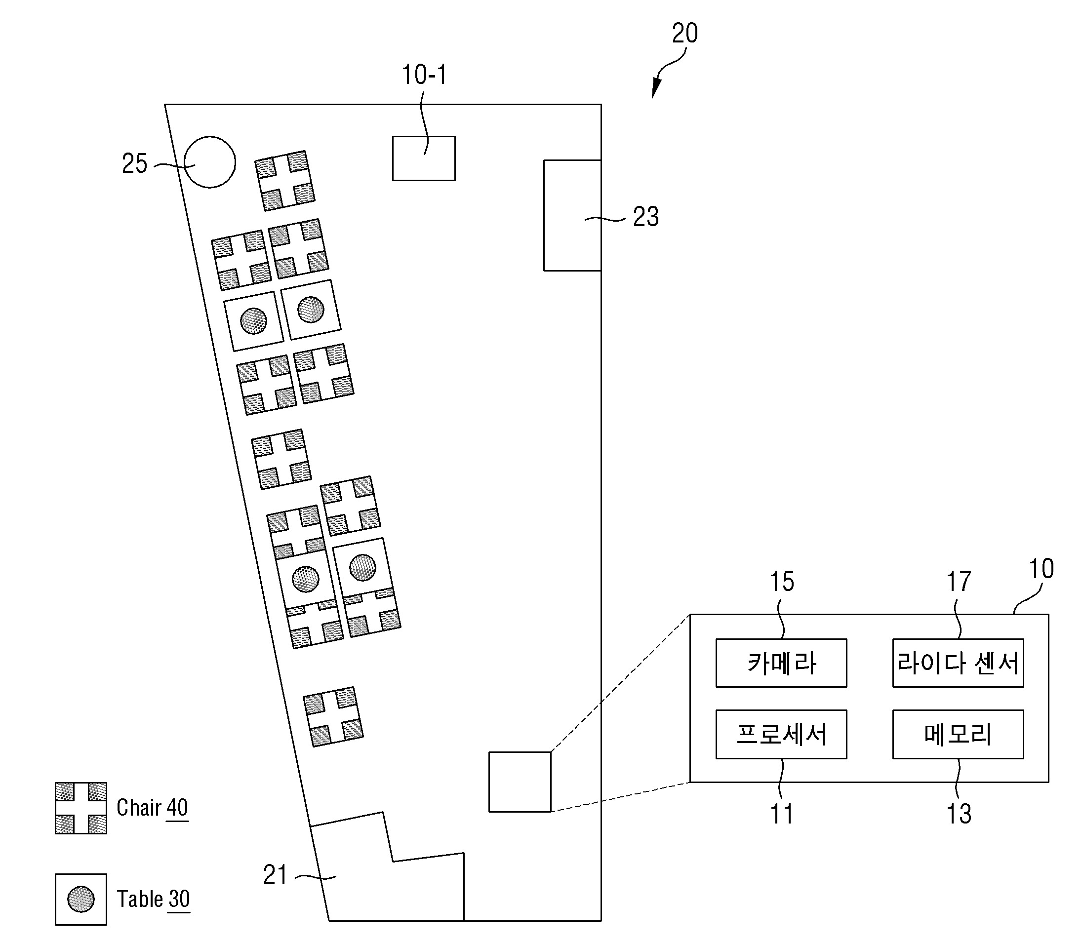 지도상 자동 도착 위치 설정 및 데이터 기반 경로 최적화 방법 및 로봇