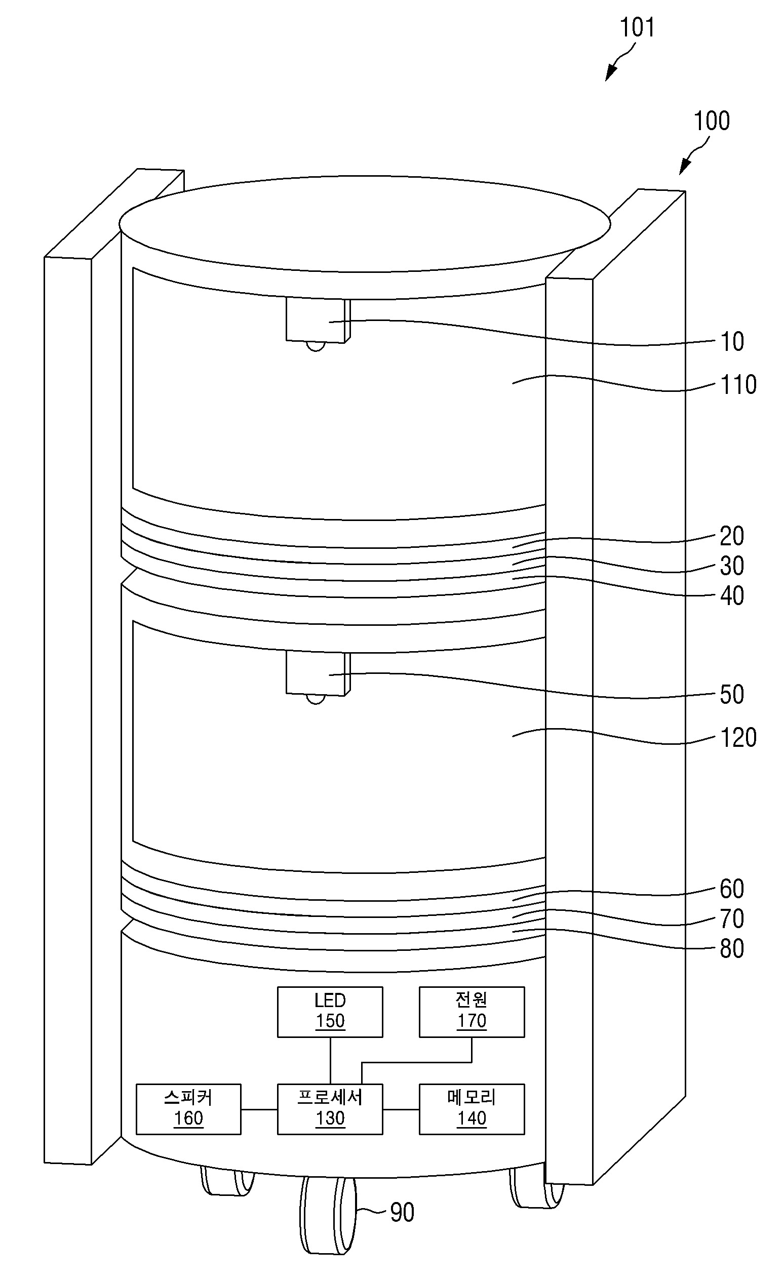 냉온 음료 보관 선반 및 이의 동작 방법